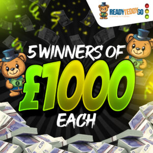 5 WINNERS OF £1000 EACH