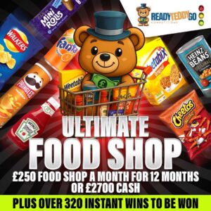FOODSHOP EVERY MONTH FOR 12 MONTHS OR £2700 CASH