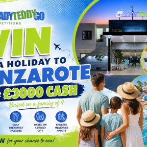 WIN A HOLIDAY TO LANZAROTE OR £3000 CASH